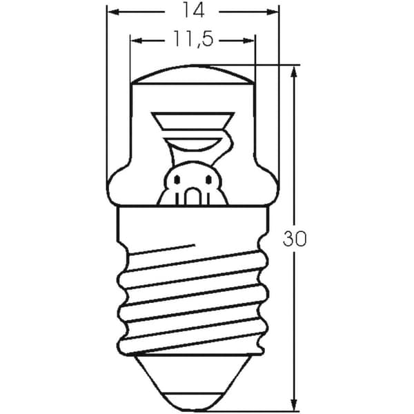 Barthelme 00032341 Glimlampa 230 V E14 Klar 1 st