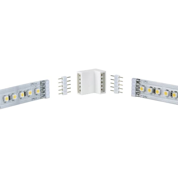 Paulmann 70615 Hörnförbindning Plast (L x B x H) 1.7 x 1.6 x 1.2 cm 4 st