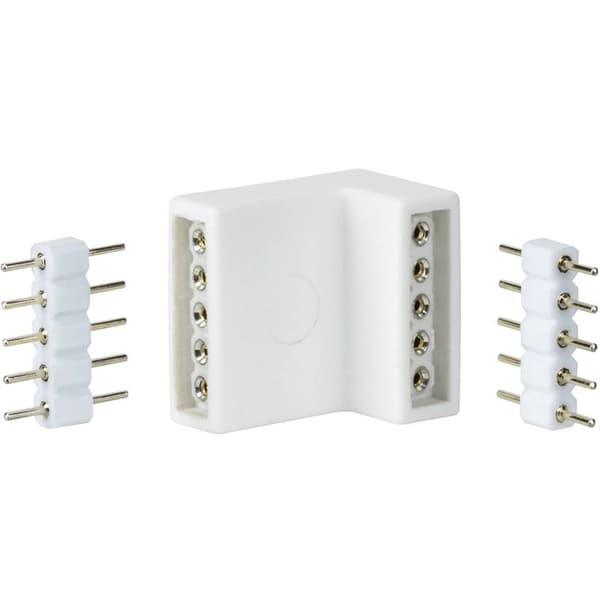 Paulmann 70615 Hörnförbindning Plast (L x B x H) 1.7 x 1.6 x 1.2 cm 4 st