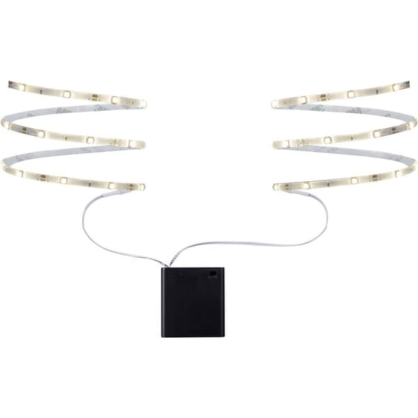 Paulmann 70701 LED-list komplett-set med batteri-box 6 V 800 mm Varmvit 1 st Vit