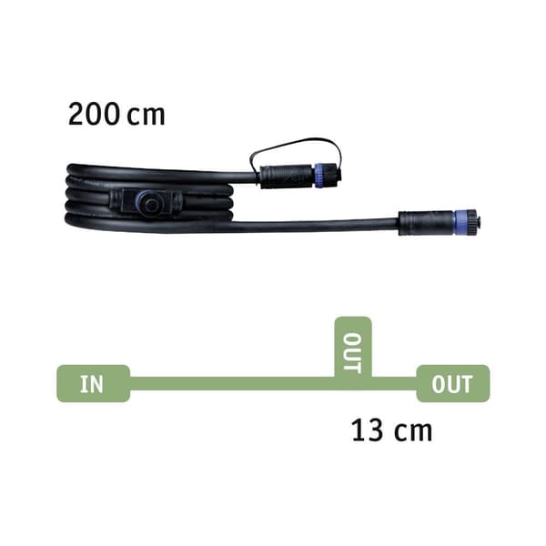 Paulmann 93926 Belysningssystem Plug&Shine Anslutningskabel 150 W Svart