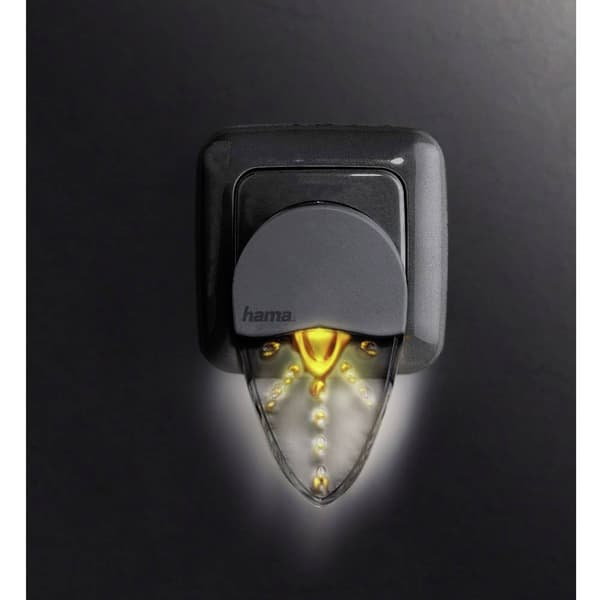Hama 113960 LED-nattlampa Oval LED Bernstein Vit