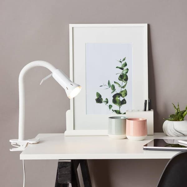 Brilliant Antony Klämlampa Lågenergilampa E14 40 W Vit