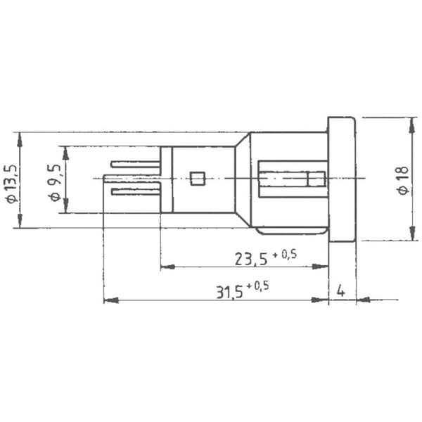 RAFI 1.69.523.003/1502 Standard signallampa med ljuskälla (value.1376971) 1.20 W 1 st