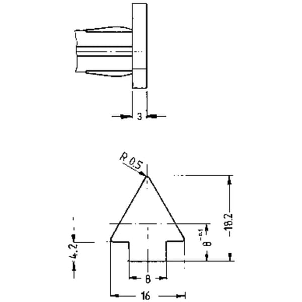 RAFI 1.69.507.157/1402 Standard signallampa med ljuskälla (value.1376971) Gul 1 st