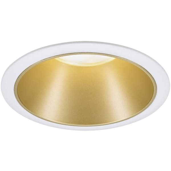 Paulmann 93405 Cole Coin LED-inbyggnadsbelysning LED 6 W Vit, Guld Guld, Vit