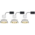 Miniatyrbild 4 av 5: Paulmann 93406 Cole Coin Inbyggnadsbelysning Set 3 st LED 6.50 W Vit, Guld