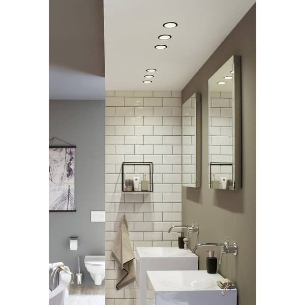 Paulmann 93408 Cole Coin Inbyggnadsbelysning Set 3 st LED 18 W Svart, Silver