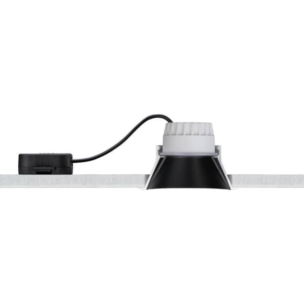 Paulmann 93408 Cole Coin Inbyggnadsbelysning Set 3 st LED 18 W Svart, Silver