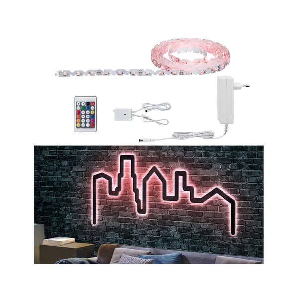 Paulmann 789.66 78966 LED-list bas-set med kontakt 12 V 5 m RGB 1 st
