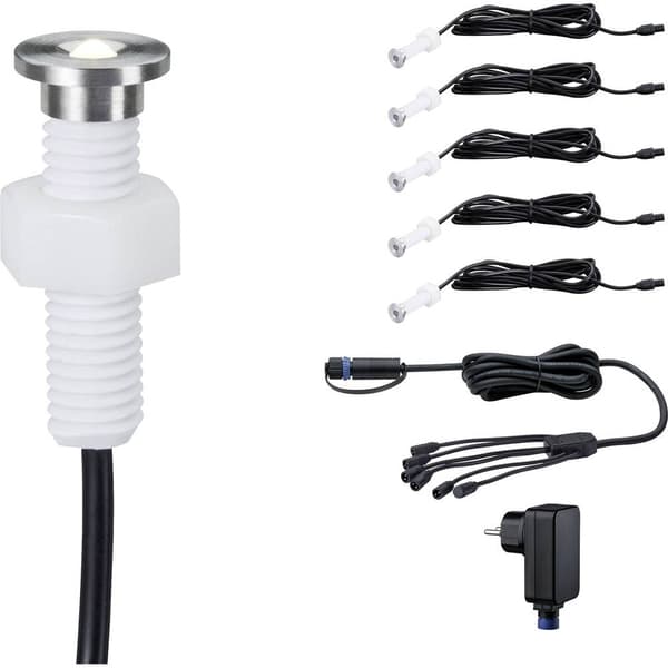 Paulmann MicroPen II 93695 Belysningssystem Plug&Shine LED-lampor att montera in, för utomhusbruk (grundset) Set 5 st L