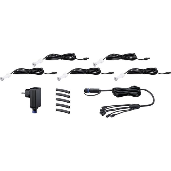 Paulmann MicroPen II 93695 Belysningssystem Plug&Shine LED-lampor att montera in, för utomhusbruk (grundset) Set 5 st L