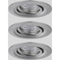Miniatyrbild 1 av 4: Paulmann 92973 EBL Nova mini Plus Coin LED-inbyggnadsbelysning Set 3 st 4.20 W Järn