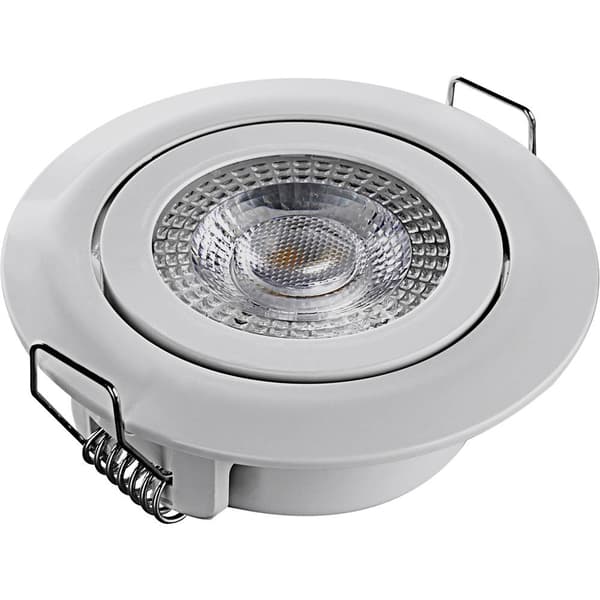 Heitronic 500665 DL7202 LED-inbyggnadsbelysning LED LED fast installerad 5 W Vit