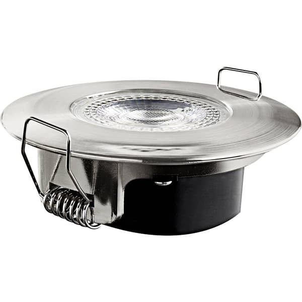 Heitronic 500668 DL7202 LED-inbyggnadsbelysning LED LED fast installerad 5 W Nickel