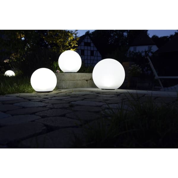 Heitronic 35422 BOULE LED-ljuskägla LED LED fast installerad Vit