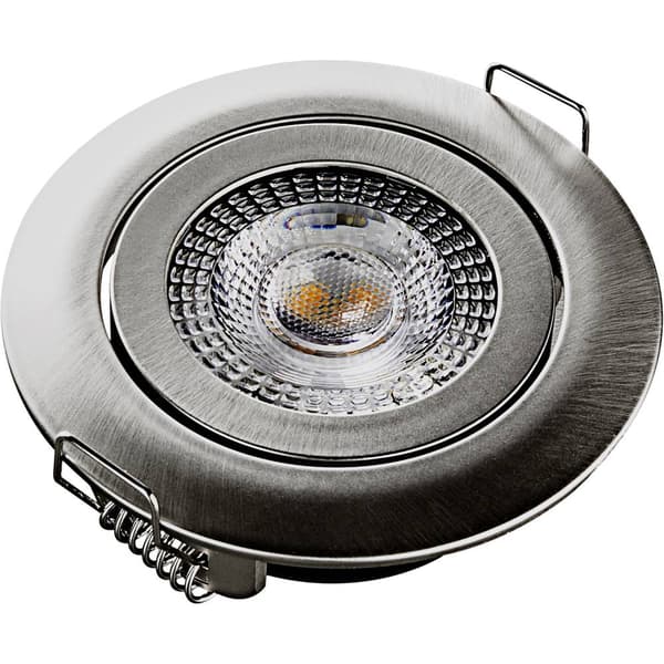Heitronic 500666 DL7202 LED-inbyggnadsbelysning LED LED fast installerad 5 W Silver
