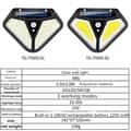 Miniatyrbilde 5 av 7: Vegglampe Solcellebelysning 102 LED