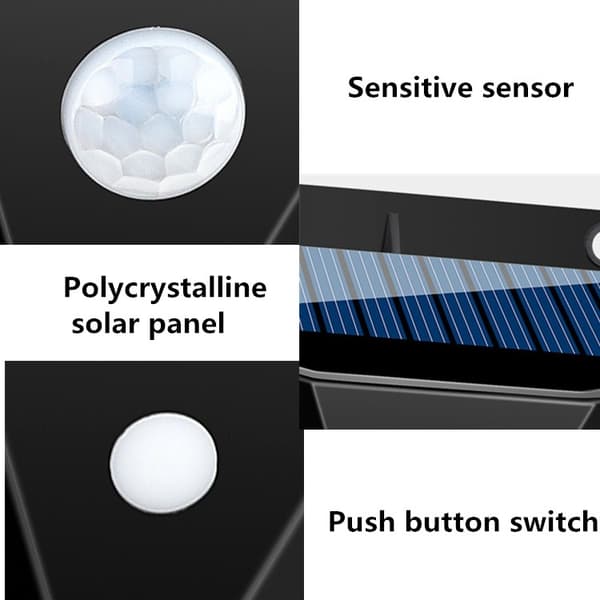 Væglampe Solcellebelysning 102 LED