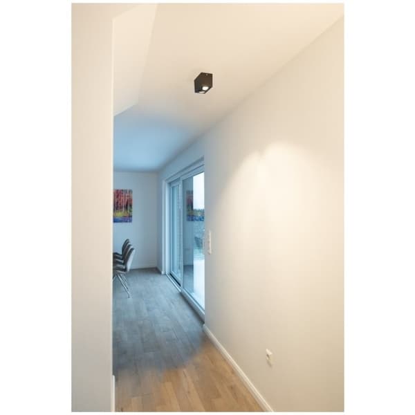 SLV Triledo Square Dobbel Taklampe 16W 3000K Sort
