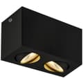 Miniatyrbilde 1 av 2: SLV Triledo Square Dobbel Taklampe 16W 3000K Sort