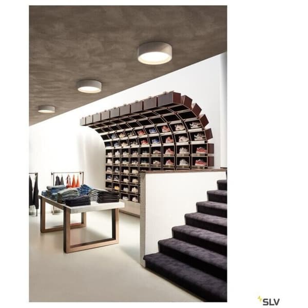SLV Plastra Taklampe Rund 3000K Hvit Gips