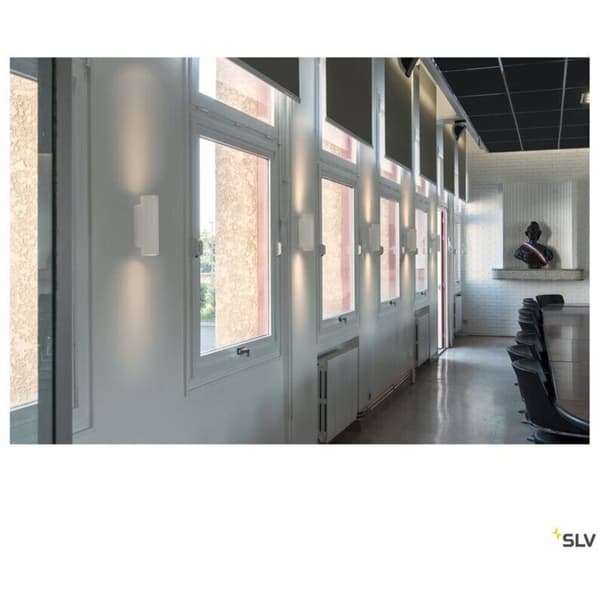 SLV Plastra Tube Vegglampe GU10 Hvit Gips