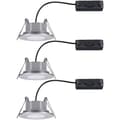Miniatyrbild 2 av 4: Paulmann Calla LED-badrumsbelysning inbyggnad Set 3 st 18 W IP65 Krom (matt)
