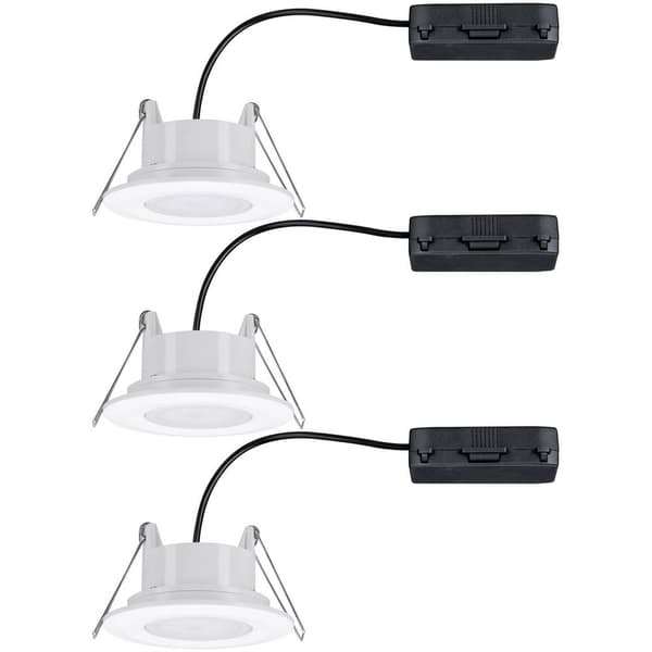 Paulmann Calla LED-badrumsbelysning inbyggnad Set 3 st 18 W IP65 Matt vit