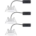 Miniatyrbild 3 av 4: Paulmann Calla LED-badrumsbelysning inbyggnad Set 3 st 18 W IP65 Matt vit