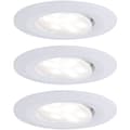 Miniatyrbild 1 av 4: Paulmann Calla LED-badrumsbelysning inbyggnad Set 3 st 18 W IP65 Matt vit
