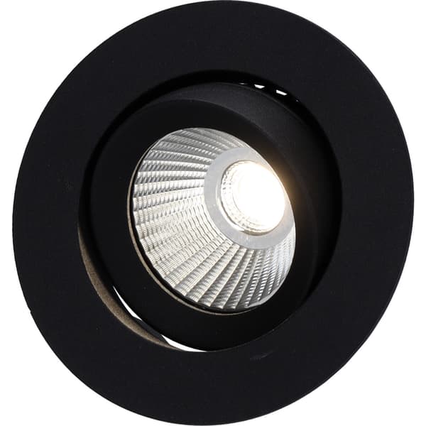 Namron Alfa reflektor 360-tilt Downlight 8W matt sort 4000K