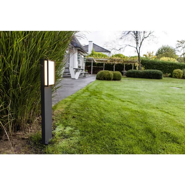 Lutec 7193001118 Qubo LED-utomhusmarkbelysning LED LED fast installerad 18 W Antracit