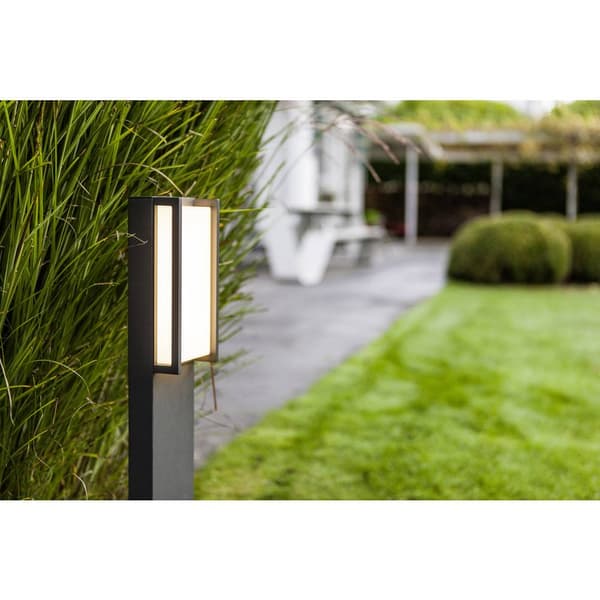 Lutec 7193001118 Qubo LED-utomhusmarkbelysning LED LED fast installerad 18 W Antracit