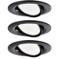 Miniatyrbild 1 av 4: Paulmann 94471 LED-inbyggnadsbelysning Set 3 st LED 18 W Svart (matt)