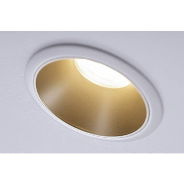 Paulmann 93396 LED-inbyggnadsbelysning GU10 Matt vit, Guld
