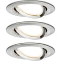Miniatyrbild 1 av 4: Paulmann 92959 LED-inbyggnadsbelysning Set 3 st LED 18 W Järn (borstad)