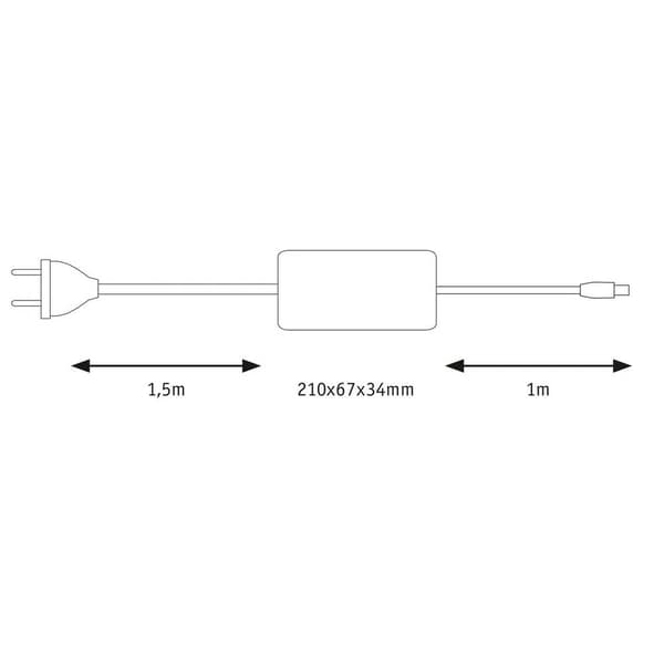 Paulmann 70976 MaxLED Power Supply LED-strömförsörjning 24 V (max.) 230 V (B x H x D) 210 x 34 x 67 mm 1 st