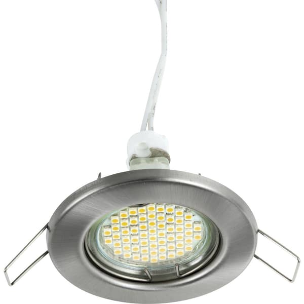 Heitronic 23550 DL5701 Inbyggnadsbelysning LED GU5.3 35 W Rostfritt stål (borstat)