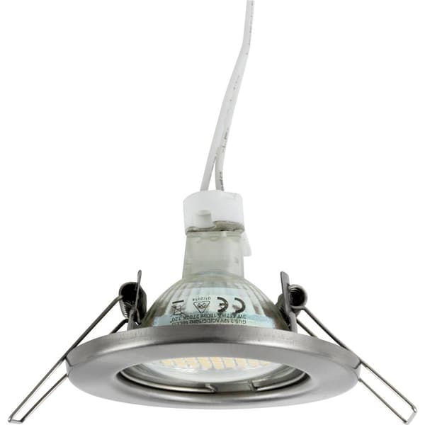 Heitronic 23550 DL5701 Inbyggnadsbelysning LED GU5.3 35 W Rostfritt stål (borstat)