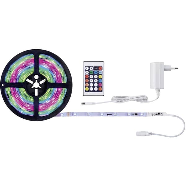 Paulmann FN SimpLED Strip RGB 70513 LED-list komplett-set med kontakt 12 V 5 m RGB 1 st