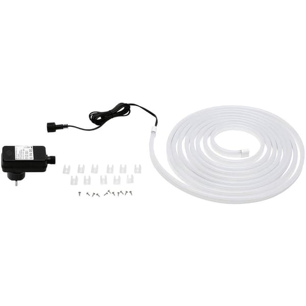 Paulmann SimpLED Outdoor Stripe 78906 LED-list komplett-set med kontakt 24 V 5 m Varmvit 1 st Vit