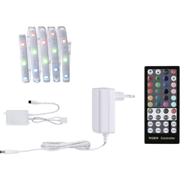 Paulmann MaxLED Basic RGB 79880 LED-list bas-set med kontakt 24 V 1.5 m Varmvit 1 st Silver