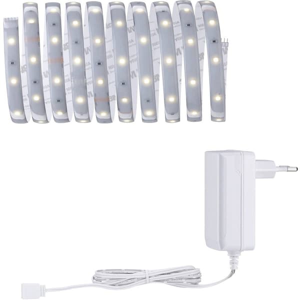 Paulmann MaxLED Basic 79869 LED-list bas-set med kontakt 24 V 3 m Varmvit 1 st Silver