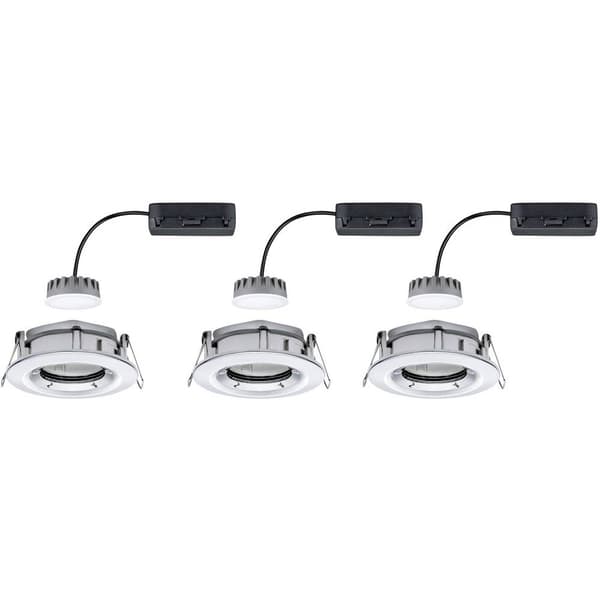 Paulmann Nova Plus Badrumsbelysning downlight Set 3 st LED LED 20.4 W IP65 Krom