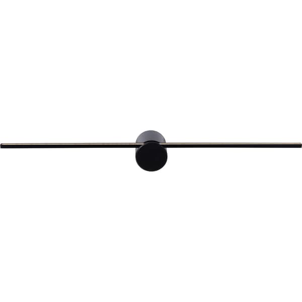 Lucide Mizar Vegglampe Baderom 60cm 6W IP44 Sort