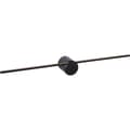 Miniatyrbilde 1 av 5: Lucide Mizar Vegglampe Baderom 60cm 6W IP44 Sort