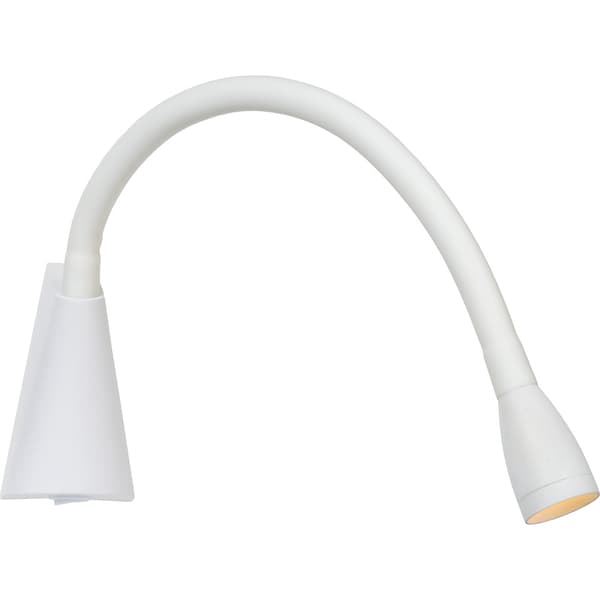 Lucide Galen Vegglampe 3W 3000K m/Fleksibel Arm Hvit