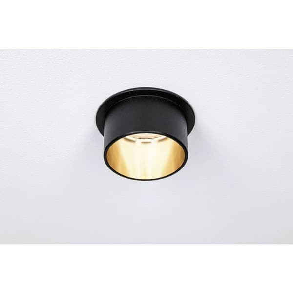 Paulmann 93378 LED-inbyggnadsbelysning LED LED fast installerad 6 W Svart (matt), Guld