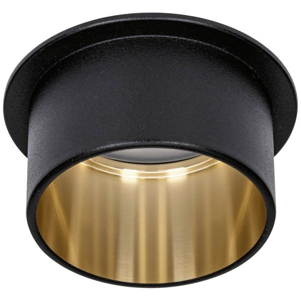 Paulmann 93378 LED-inbyggnadsbelysning LED LED fast installerad 6 W Svart (matt), Guld